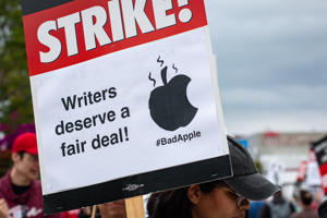BadApple-themed-picket-signs-brought-out-at-Television-City.jpg