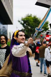 Armed-and-ready-for-the-Zelda-picket-at-Netflix-Photo-by-Brittany-Woodside.jpg
