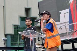 WGA-strike-captain-Taylor-Orci-delivers-an-impassioned-speech-at-the-SAG-AFTRA-L.A.-Solidarity-rally-at-Paramount-on-9-13.jpeg